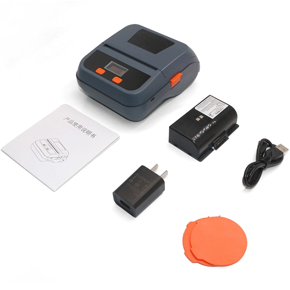 TPL80H Portable Thermal Label Printer Wireless Mobile Receipt Printer, USB+Bluetooth-compatible Version