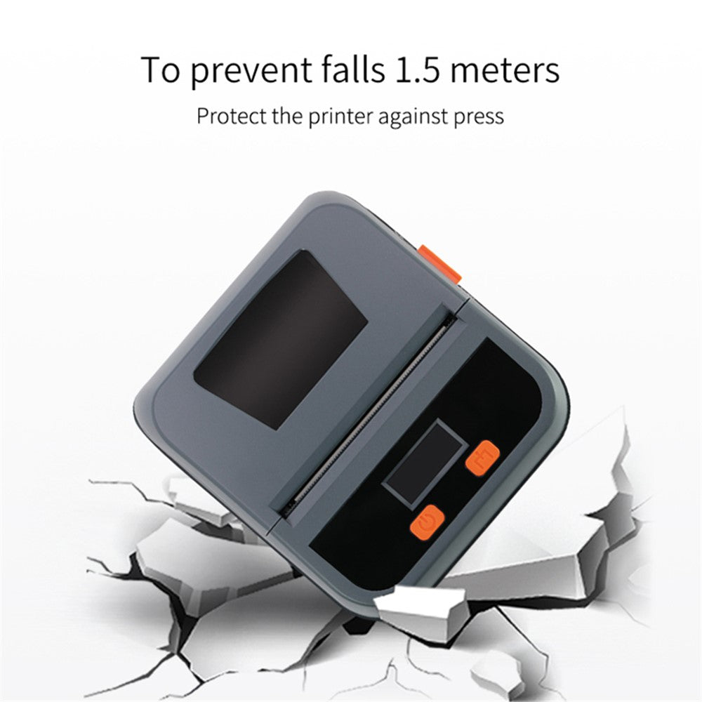 TPL80H Portable Thermal Label Printer Wireless Mobile Receipt Printer, USB+Bluetooth-compatible Version