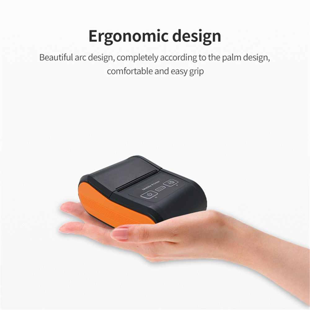 H22 Mini Size Thermal Receipt Printer Inkless Printing Tool with 80mm / s Print Speed