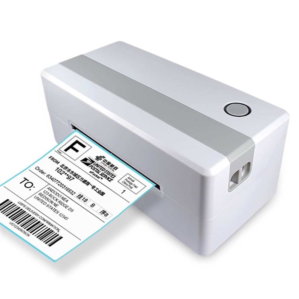 TDL406 203DPI Desktop Thermal Label Printer High Speed Printing Barcode Sticker Maker Machine, USB Version