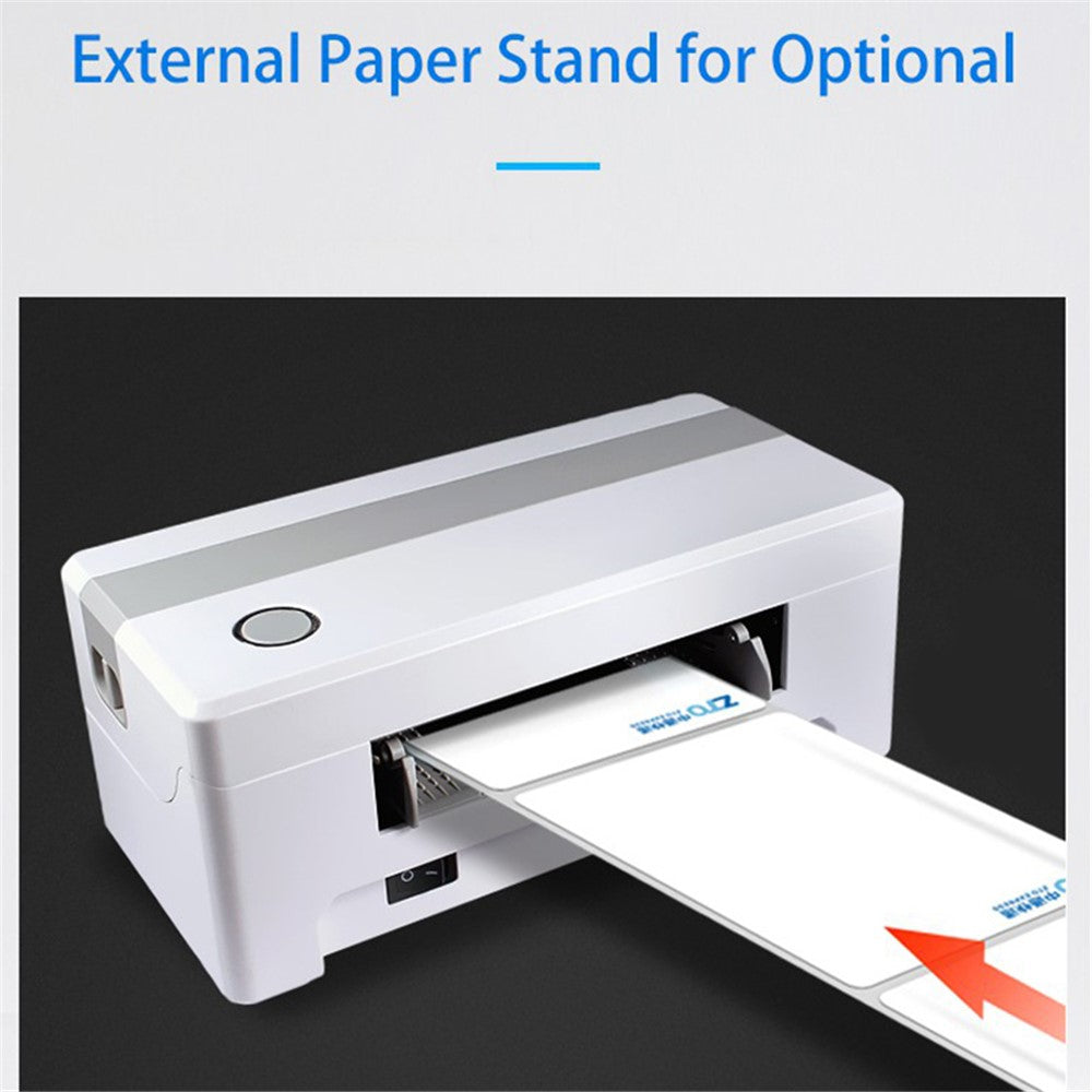 TDL406 Desktop Thermal Label Printer Barcode Sticker Maker Machine, USB + Bluetooth-compatible Version