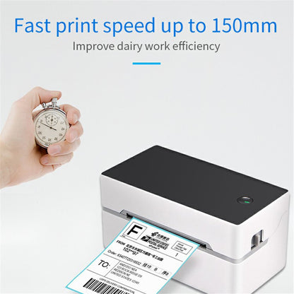 TDL402 Fast Printing 203DPI Thermal Printer Inkless Barcode Label Printer, USB + Bluetooth-compatible Version