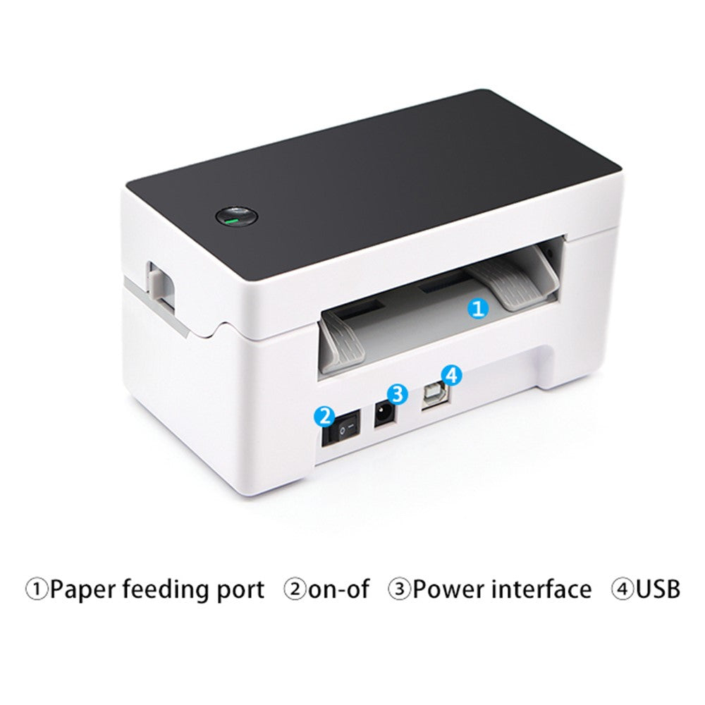 TDL402 Fast Printing 203DPI USB Thermal Printer Inkless Barcode Label Printer