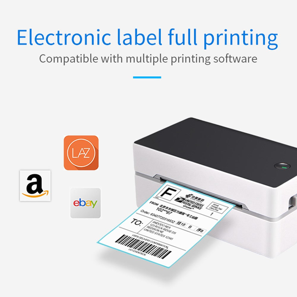 TDL402 Fast Printing 203DPI USB Thermal Printer Inkless Barcode Label Printer