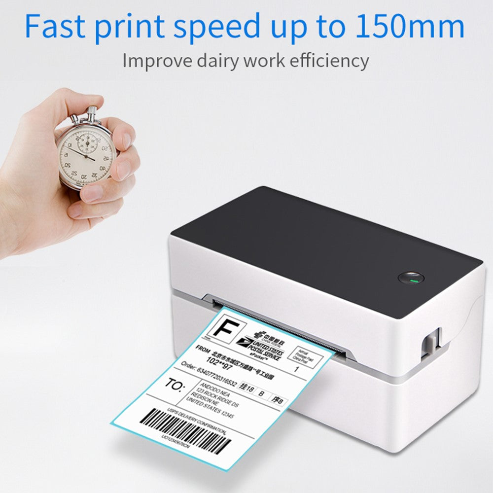 TDL402 Fast Printing 203DPI USB Thermal Printer Inkless Barcode Label Printer