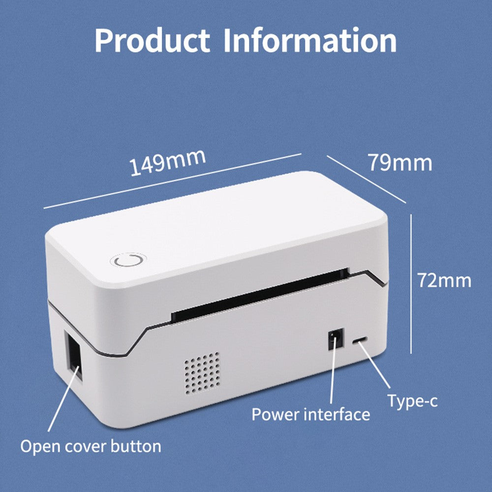 TDL401H 40-80mm Printing Width Thermal Printer Barcode Label Printer, USB+Bluetooth-compatible Version