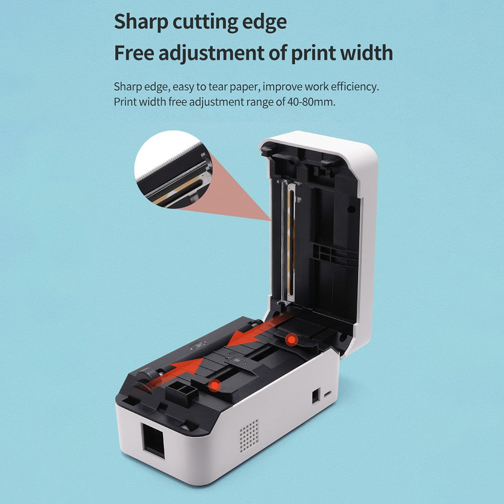 TDL401H 40-80mm Printing Width Thermal Printer Barcode Label Printer, USB+Bluetooth-compatible Version