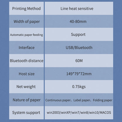 TDL401H USB Computer Thermal Label Printer Receipt Printing Tool