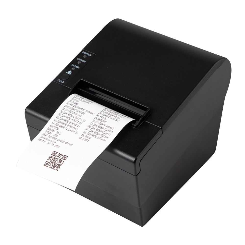 80370 USB+Bluetooth-compatible Thermal Label Printer  80mm Printing Width Receipt Printing Tool
