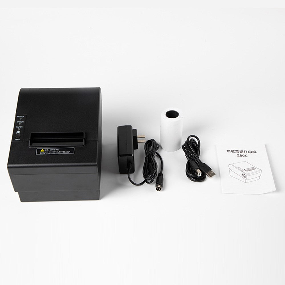 80370 USB+Bluetooth-compatible Thermal Label Printer  80mm Printing Width Receipt Printing Tool