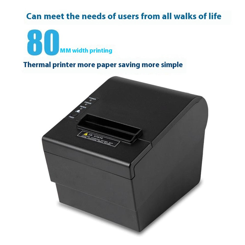 80370 USB+Bluetooth-compatible Thermal Label Printer  80mm Printing Width Receipt Printing Tool