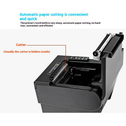 80370 USB+Bluetooth-compatible Thermal Label Printer  80mm Printing Width Receipt Printing Tool
