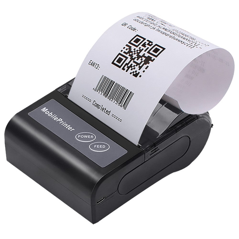 80HB5 USB+Bluetooth-compatible 80mm Thermal Label Printer Receipt Printing Tool for Apple / Android- US Plug