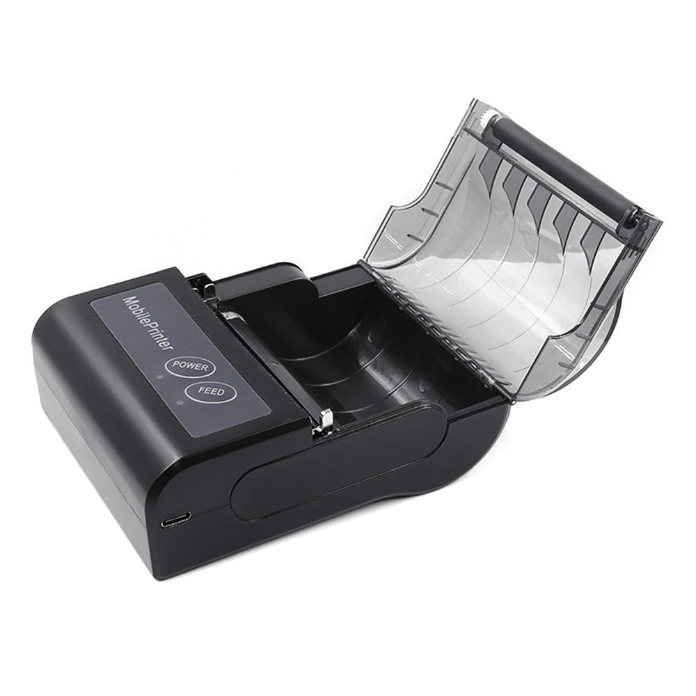 80HB5 USB+Bluetooth-compatible 80mm Thermal Label Printer Receipt Printing Tool for Apple / Android- US Plug