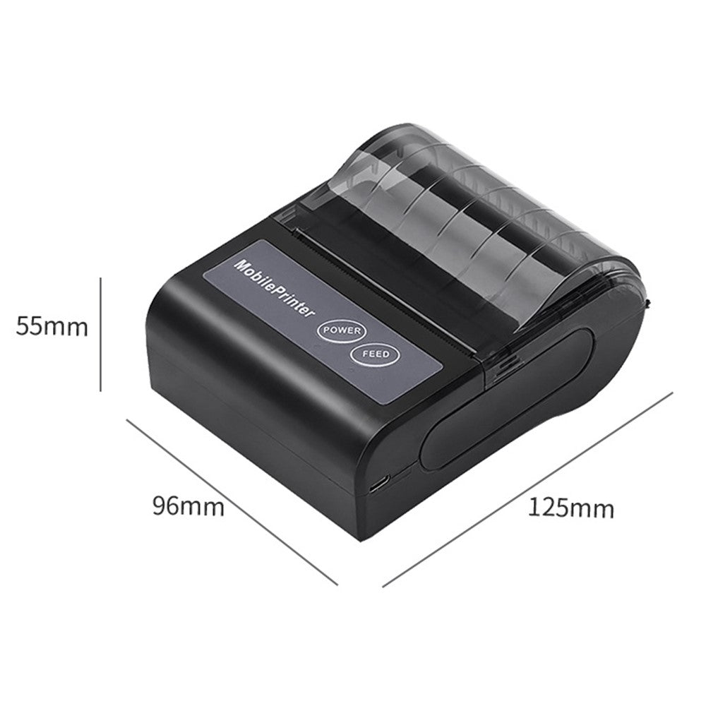 80HB5 USB+Bluetooth-compatible 80mm Thermal Label Printer Receipt Printing Tool for Apple / Android- US Plug