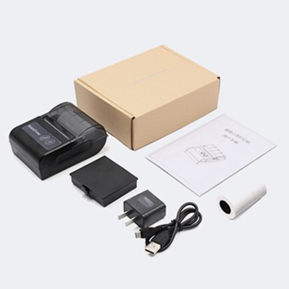 80HB5 USB+Bluetooth-compatible 80mm Thermal Label Printer Receipt Printing Tool for Apple / Android- US Plug
