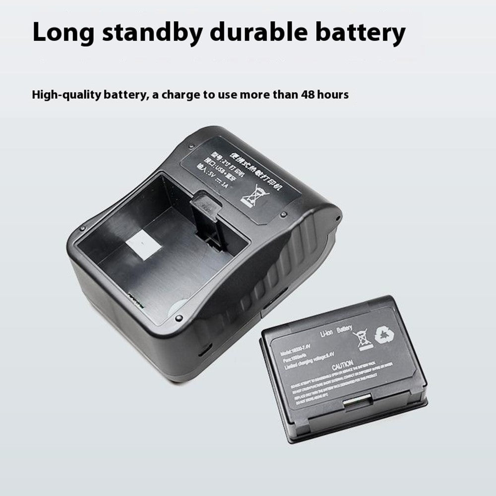 58BH2 USB+Bluetooth-compatible Thermal Label Printer Receipt Printing Tool with 58mm Width Printing Paper Roll