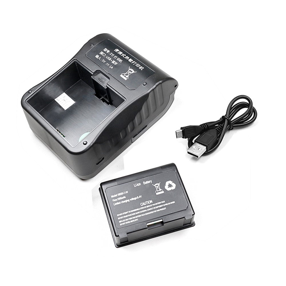 58BH2 USB+Bluetooth-compatible Thermal Label Printer Receipt Printing Tool with 58mm Width Printing Paper Roll