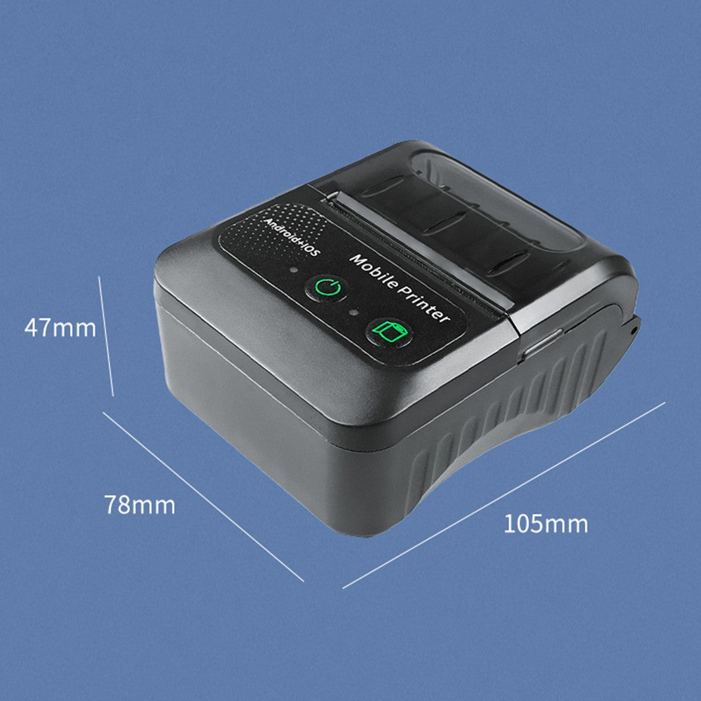 58BH2 USB+Bluetooth-compatible Thermal Label Printer Receipt Printing Tool with 58mm Width Printing Paper Roll