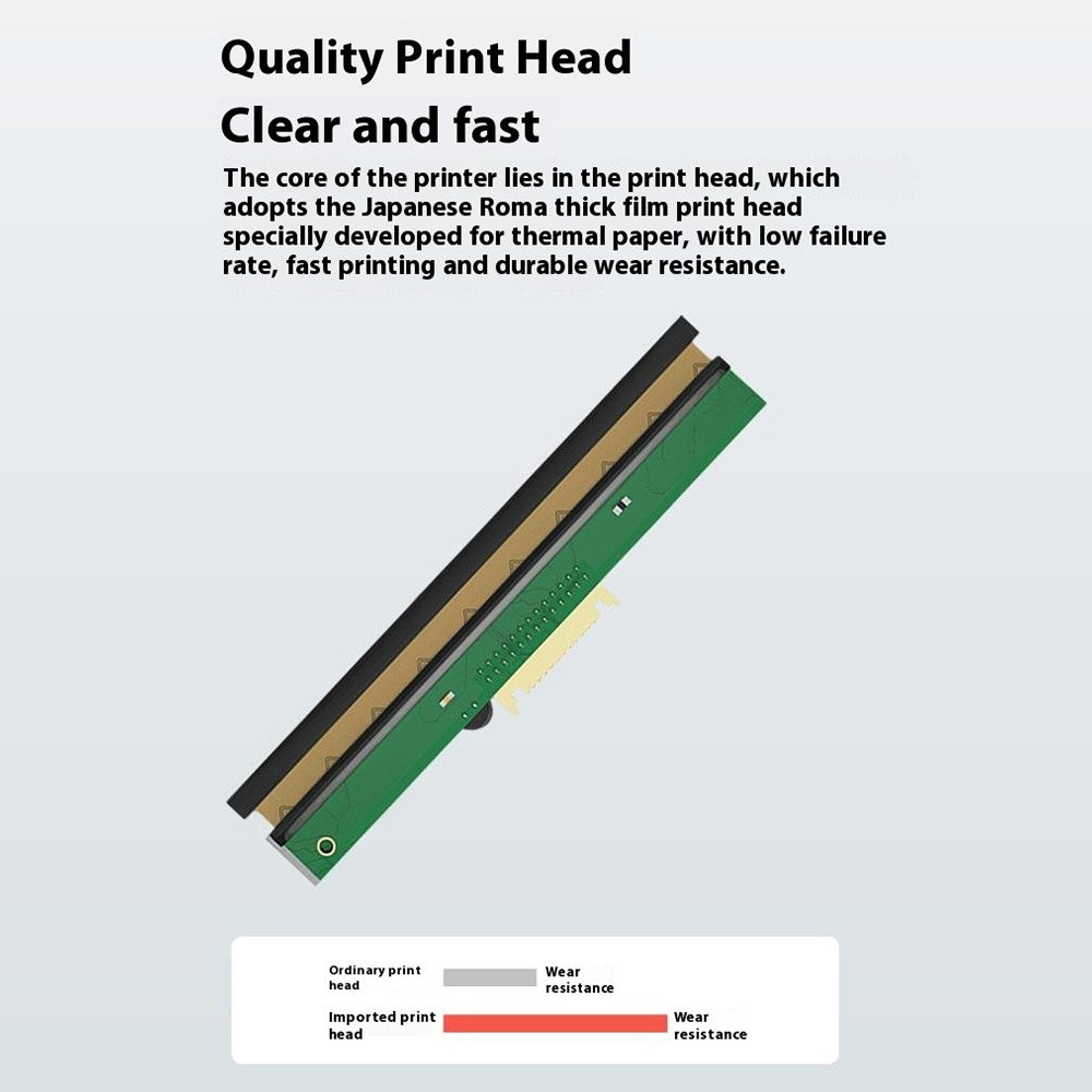 58BH2 USB+Bluetooth-compatible Thermal Label Printer Receipt Printing Tool with 58mm Width Printing Paper Roll