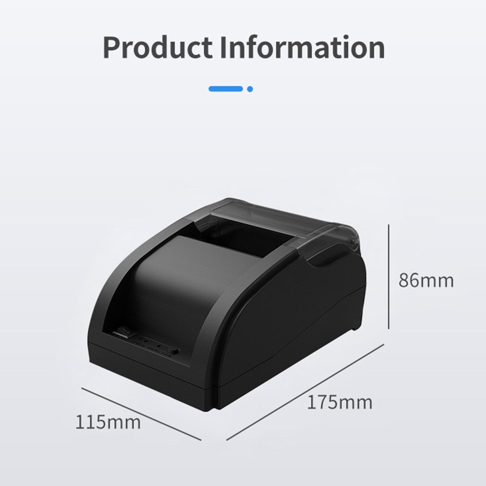 58A Bluetooth-compatible Thermal Receipt Label Printer Restaurant Kitchen Printing Tool