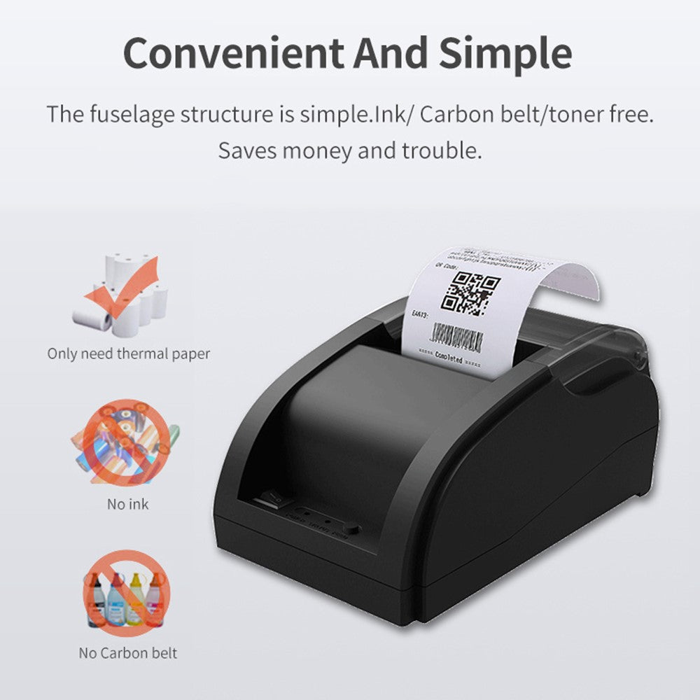 58A Bluetooth-compatible Thermal Receipt Label Printer Restaurant Kitchen Printing Tool