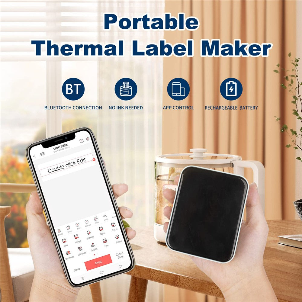 MARKLIFE P15 Inkless Label Maker Machine Mini Wireless Bluetooth-compatible Thermal Printer