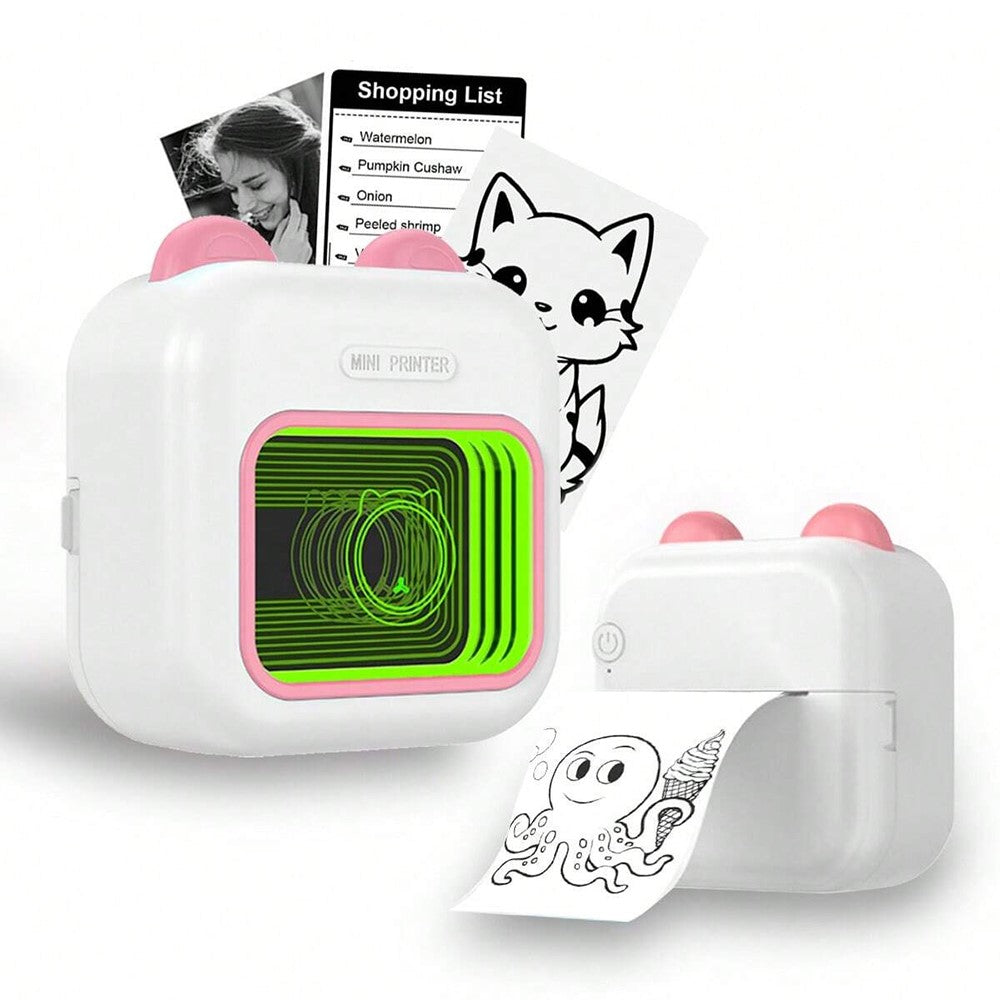 M10 Mini Home Bluetooth-compatible Thermal Printer Wireless Inkless Photo Label Notes Printer