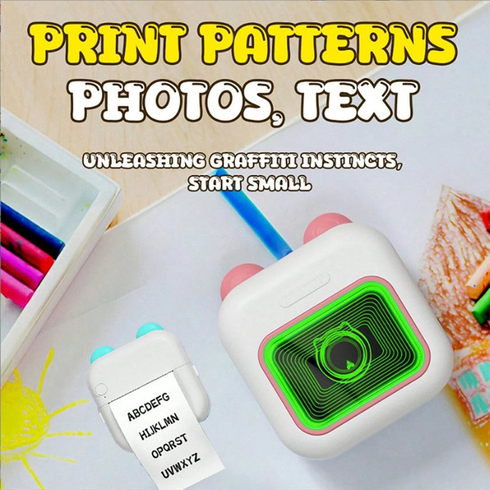 M10 Mini Home Bluetooth-compatible Thermal Printer Wireless Inkless Photo Label Notes Printer