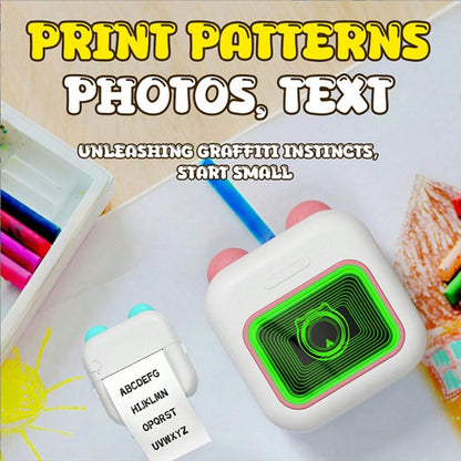 M10 Mini Home Bluetooth-compatible Thermal Printer Wireless Inkless Photo Label Notes Printer
