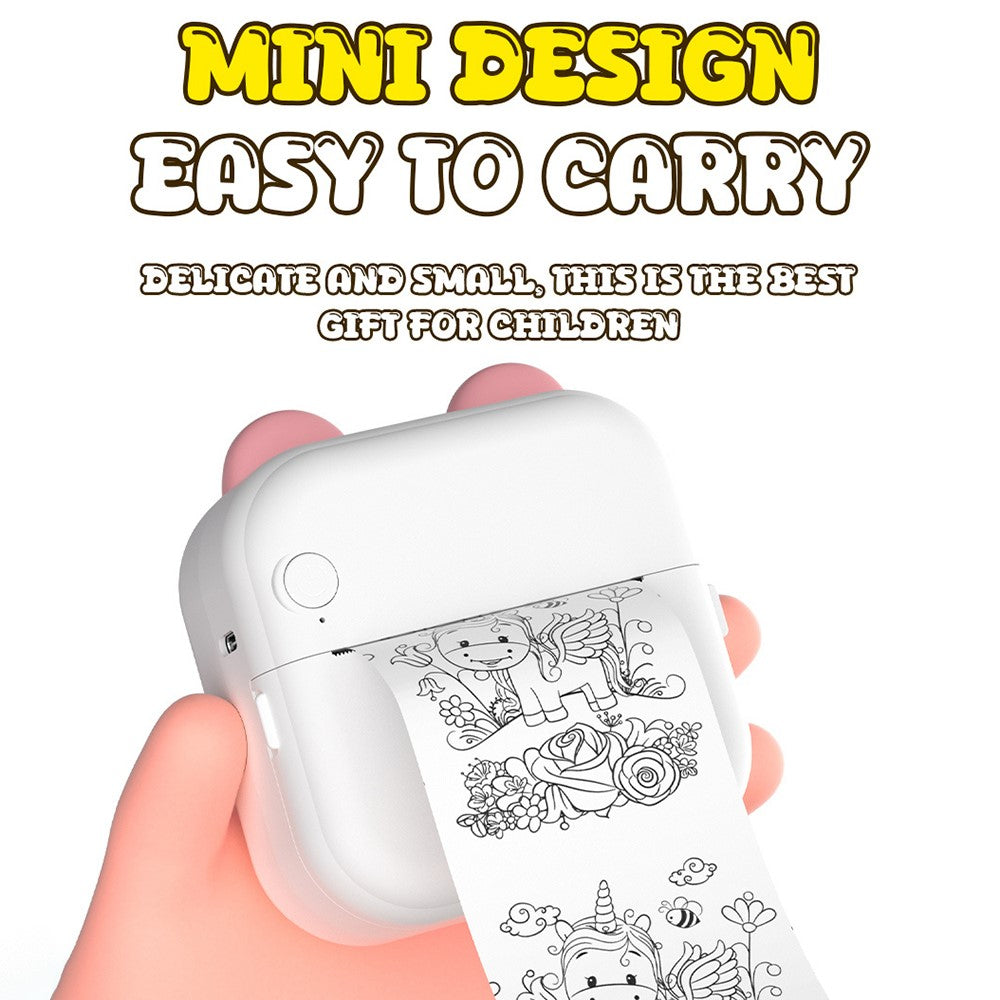 M10 Mini Home Bluetooth-compatible Thermal Printer Wireless Inkless Photo Label Notes Printer