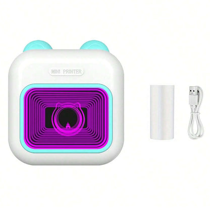 M10 Mini Home Bluetooth-compatible Thermal Printer Wireless Inkless Photo Label Notes Printer