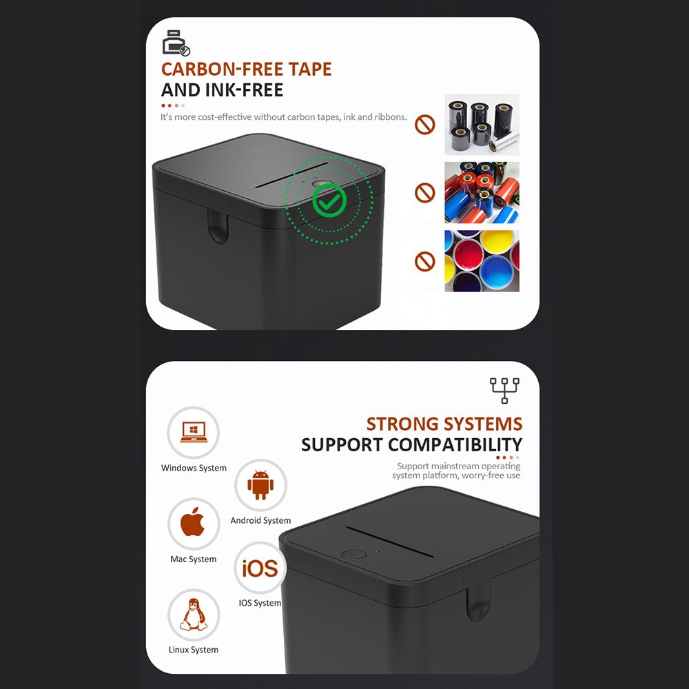 ZJ-5890A 58mm Bluetooth-compatible USB Thermal Receipt Printer Portable POS Printer for Restaurant Retail