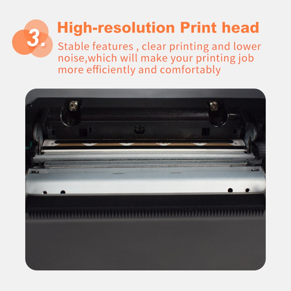 ZJ-8370 80mm Thermal Receipt Printer USB LAN Interface Restaurant Kitchen Printer with Auto Cutter