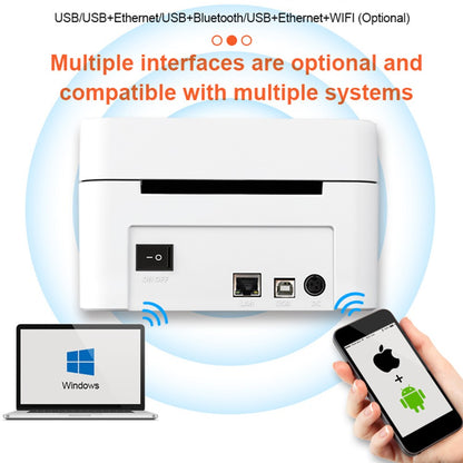 ZJ-9250 100mm Thermal Label Printer USB Direct Thermal Printer for Shipping Packages