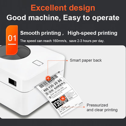ZJ-9250 100mm Thermal Label Printer USB Direct Thermal Printer for Shipping Packages