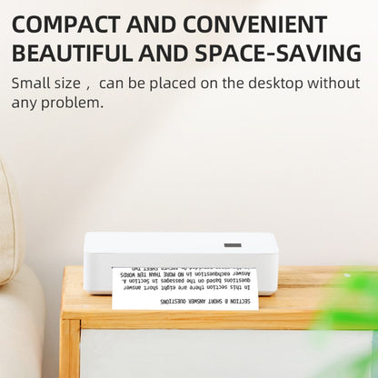 A4LE A4 Portable Thermal Printer USB Bluetooth-compatible Travel Wireless Inkless Printer