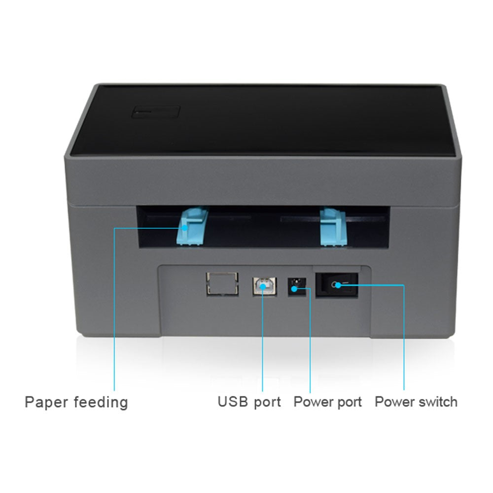 ZJ-9220 4 inch Thermal Label Printer USB Bluetooth-compatible Electronic Shipping Package Printer