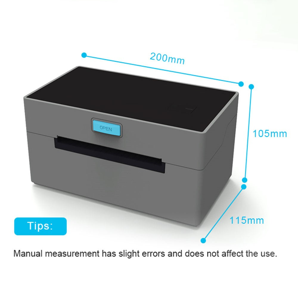 ZJ-9220 4 inch Thermal Label Printer USB Bluetooth-compatible Electronic Shipping Package Printer