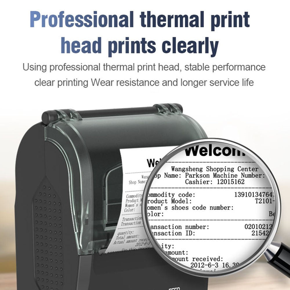 ZJ-5810 58mm Handheld Thermal Receipt Printer USB Bluetooth-compatible Portable Printer
