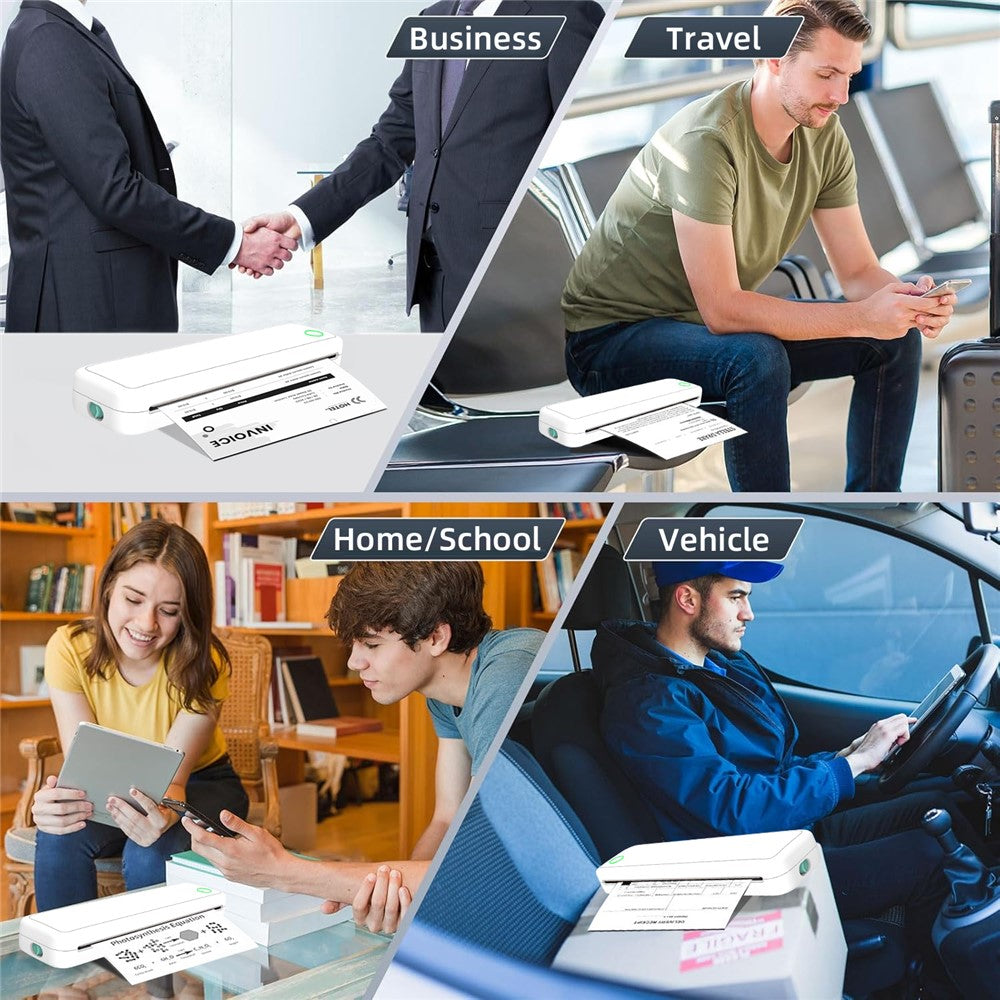 M15 Portable A4 Printer Pocket Size 203 DPI Inkless Bluetooth-Compatible Thermal Printing Machine