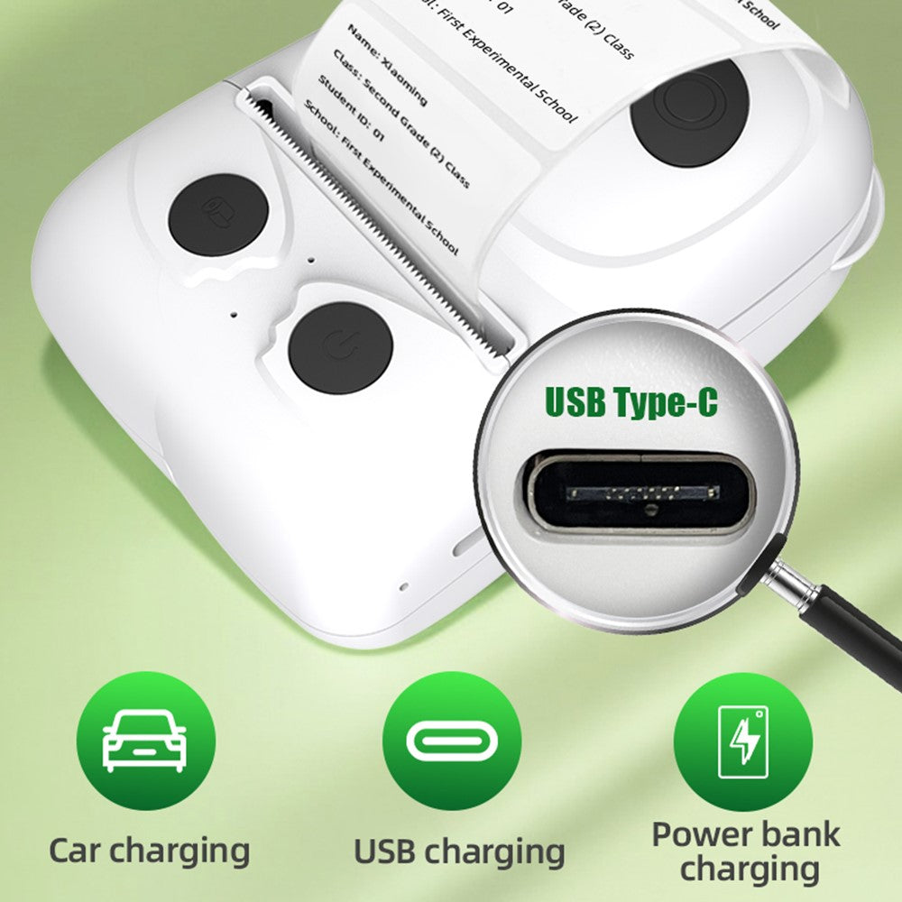 ZJ-5816 2 Inch Mobile Thermal Label Printer Portable Bluetooth-Compatible Label Maker Machine