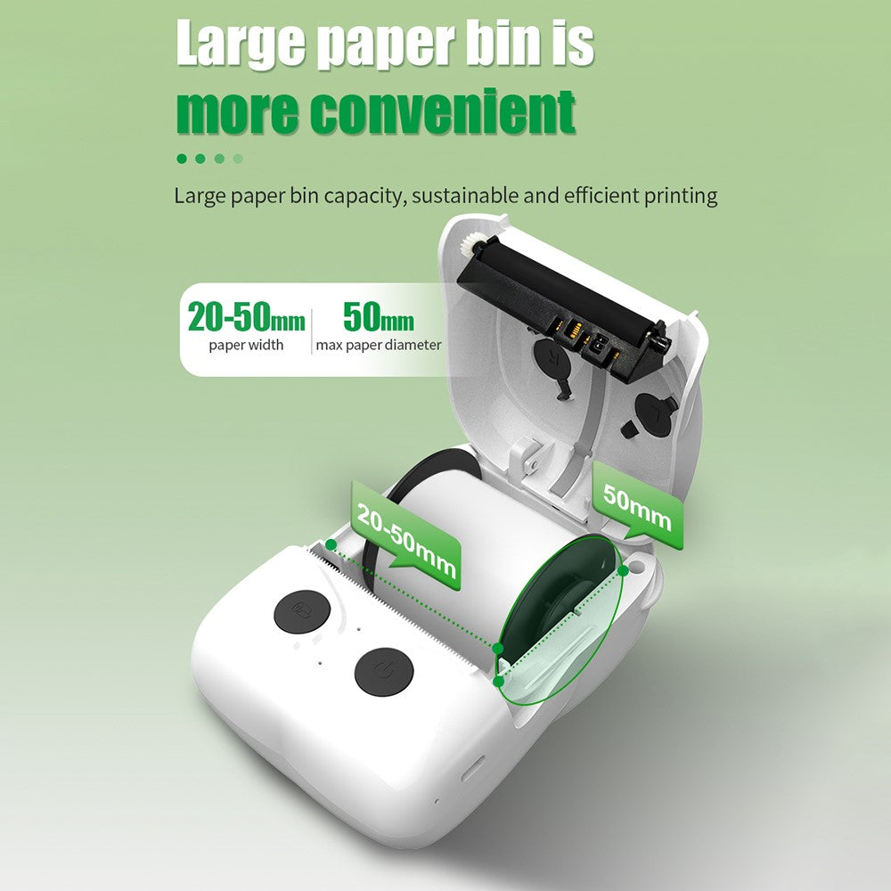 ZJ-5816 2 Inch Mobile Thermal Label Printer Portable Bluetooth-Compatible Label Maker Machine