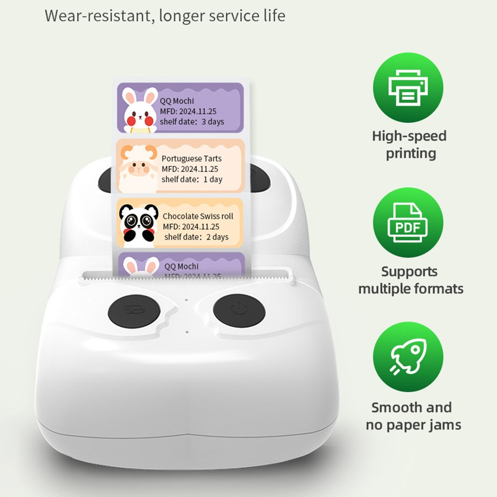 ZJ-5816 2 Inch Mobile Thermal Label Printer Portable Bluetooth-Compatible Label Maker Machine