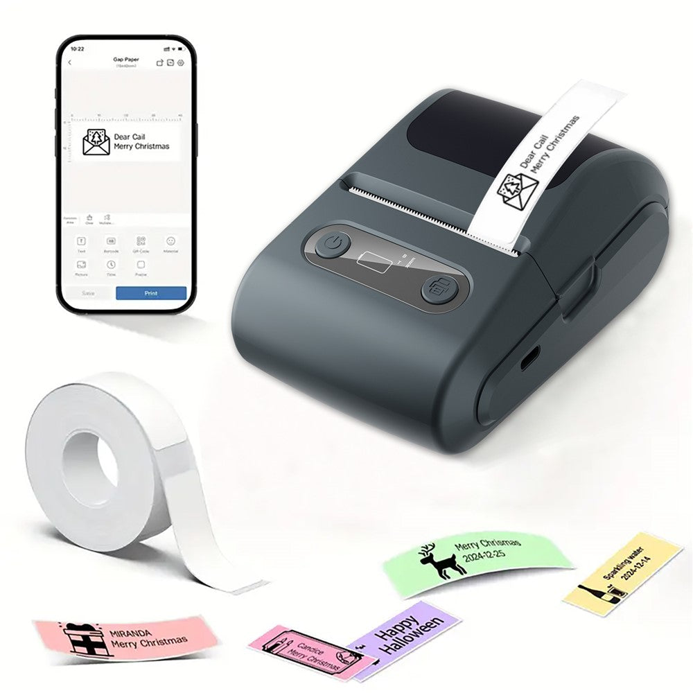 P10 203 DPI Portable Thermal Label Printer Mini Bluetooth-Compatible Sticker Maker for Smartphones
