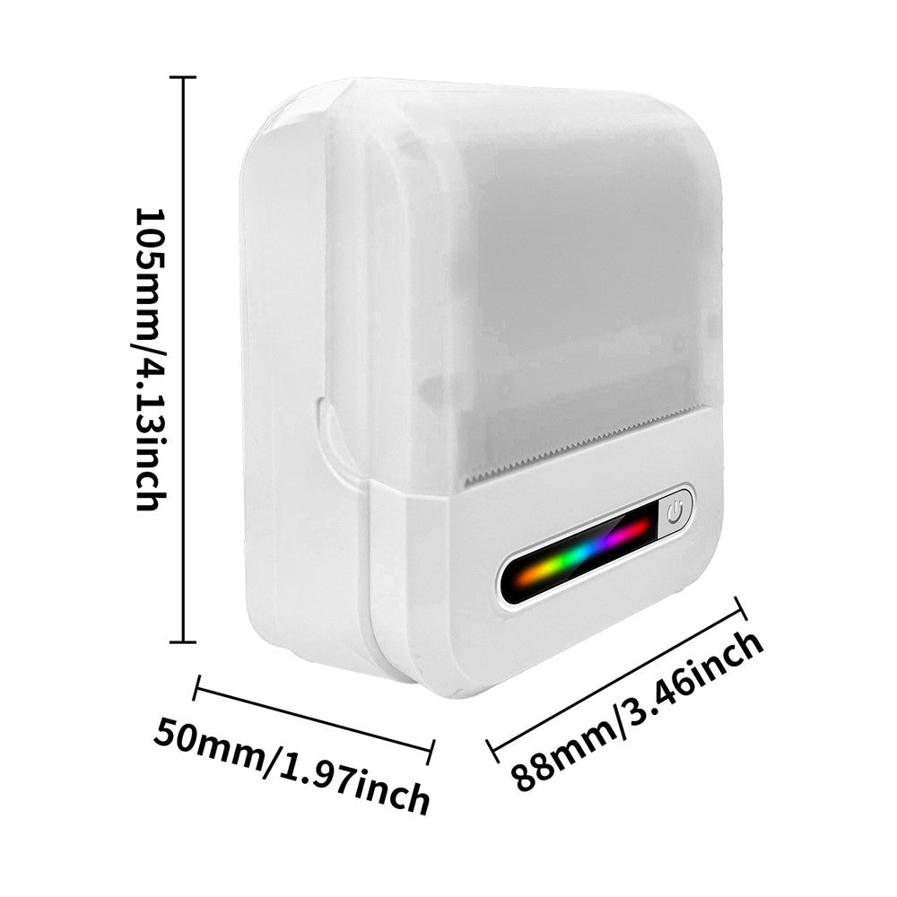 U1 200DPI Mini Portable Thermal Label Printer for Office Home Inkless Adhesive Sticker Printing Machine