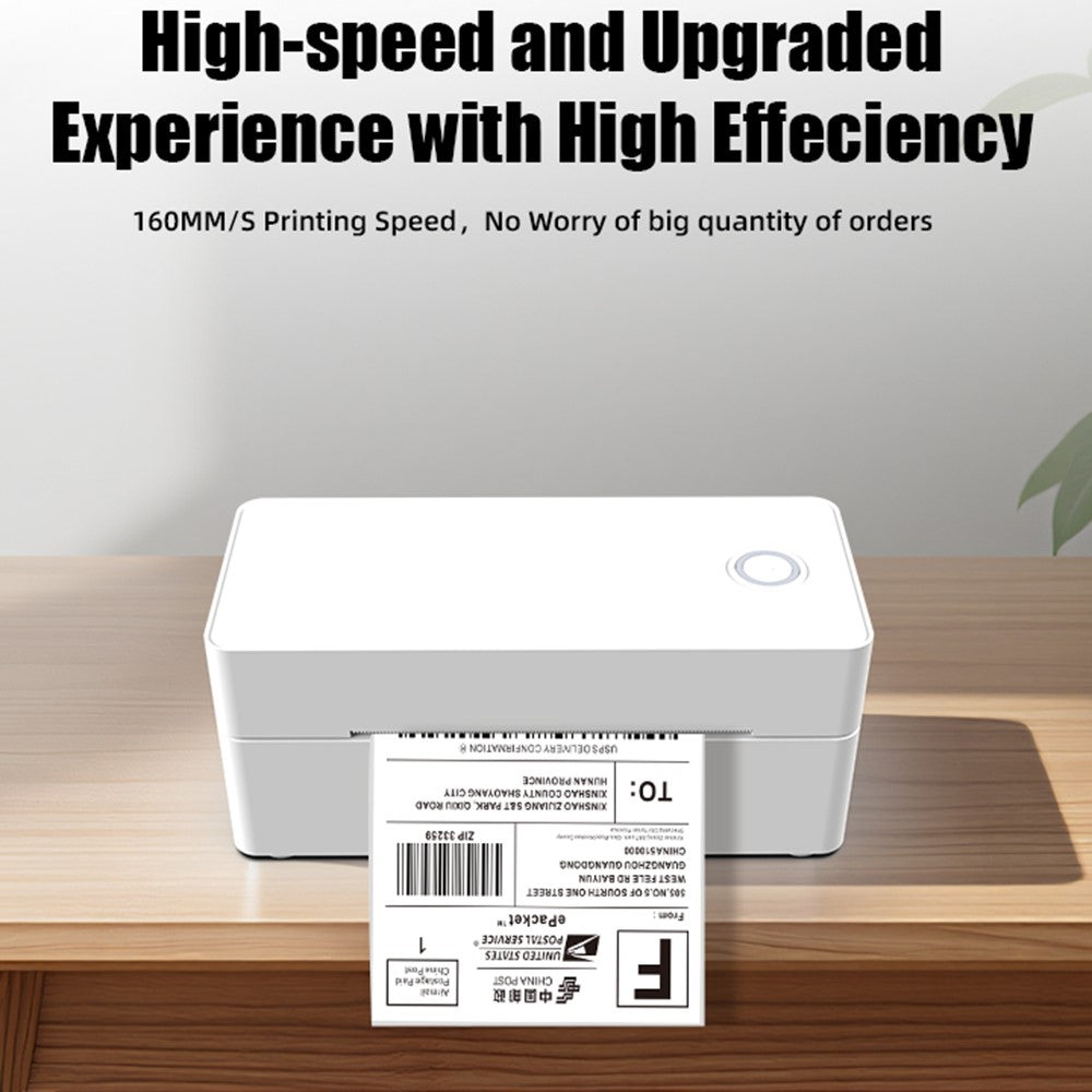 110mm Thermal Label Printer USB Interface Direct Thermal Printing Portable Shipping Bill Printer