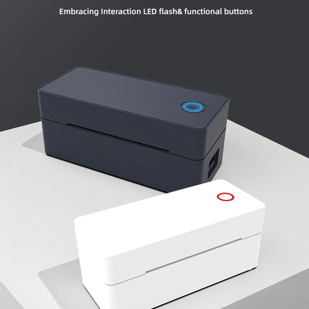 110mm Thermal Label Printer USB Interface Direct Thermal Printing Portable Shipping Bill Printer