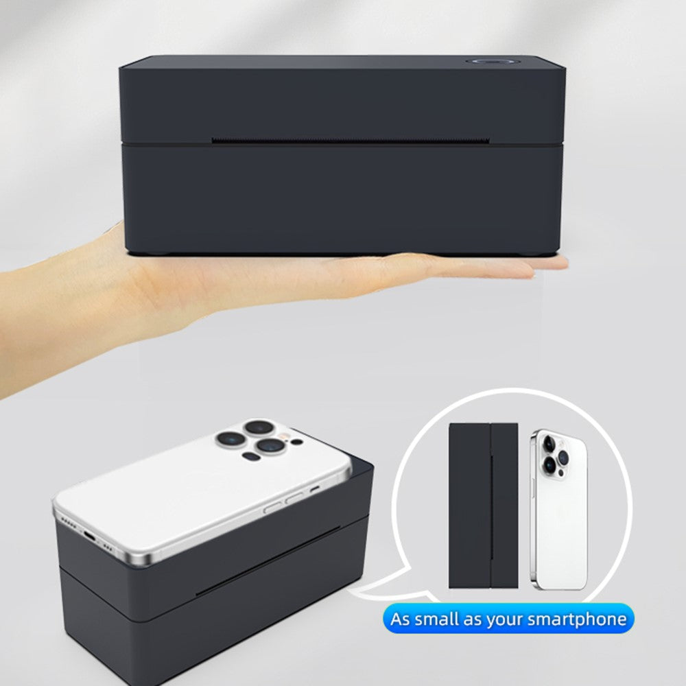 110mm Thermal Label Printer USB Interface Direct Thermal Printing Portable Shipping Bill Printer