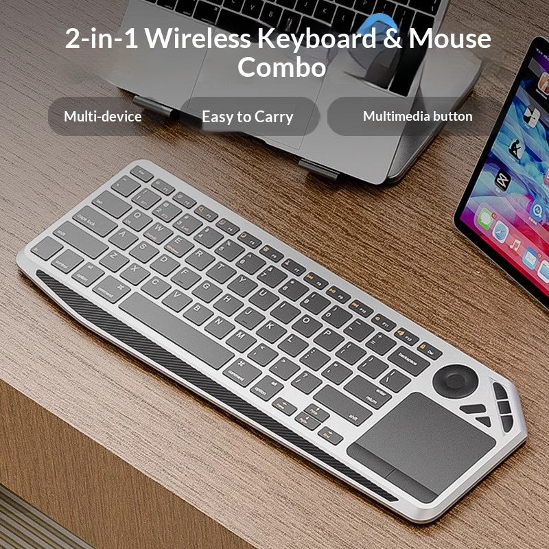 Bluetooth-compatible Wireless Keyboard with Touchpad for Laptop/Tablet/Phone Trackpad Keyboard